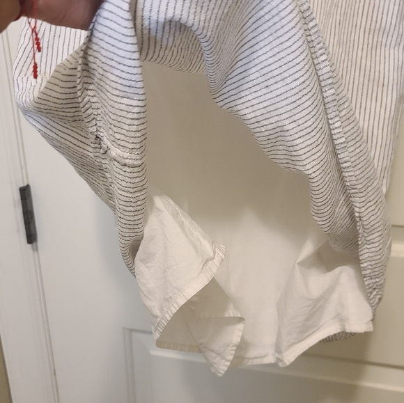 Zara Girls Embroidered Off-The-Shoulder Seer Sucker Top Size 9 - Picture 5 of 8